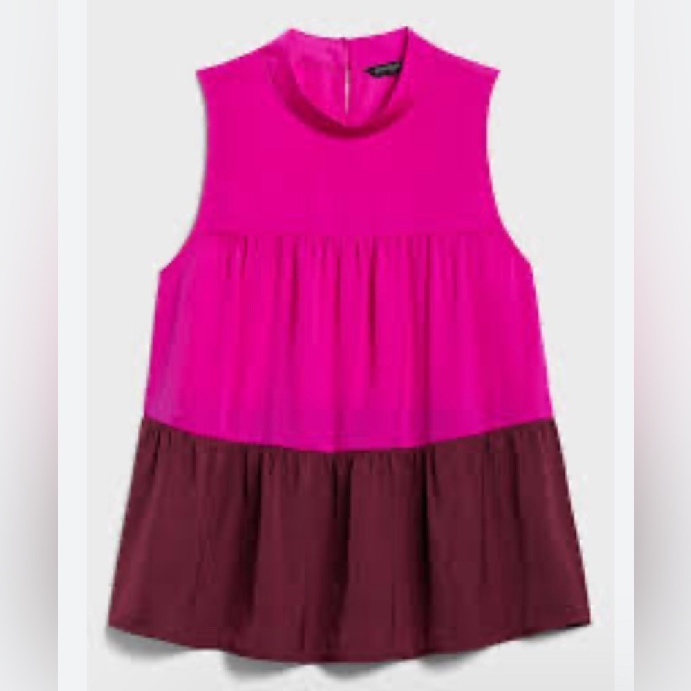 Banana Republic color block tiered top